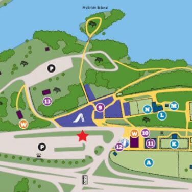 Riverview park and zoo amenities map